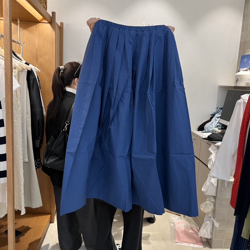 VELVET UNDERGROUND韓國直郵實拍女裝新款職業半身裙中短裙棉VELVET UNDERGROUND半身裙/中短裙圖色2