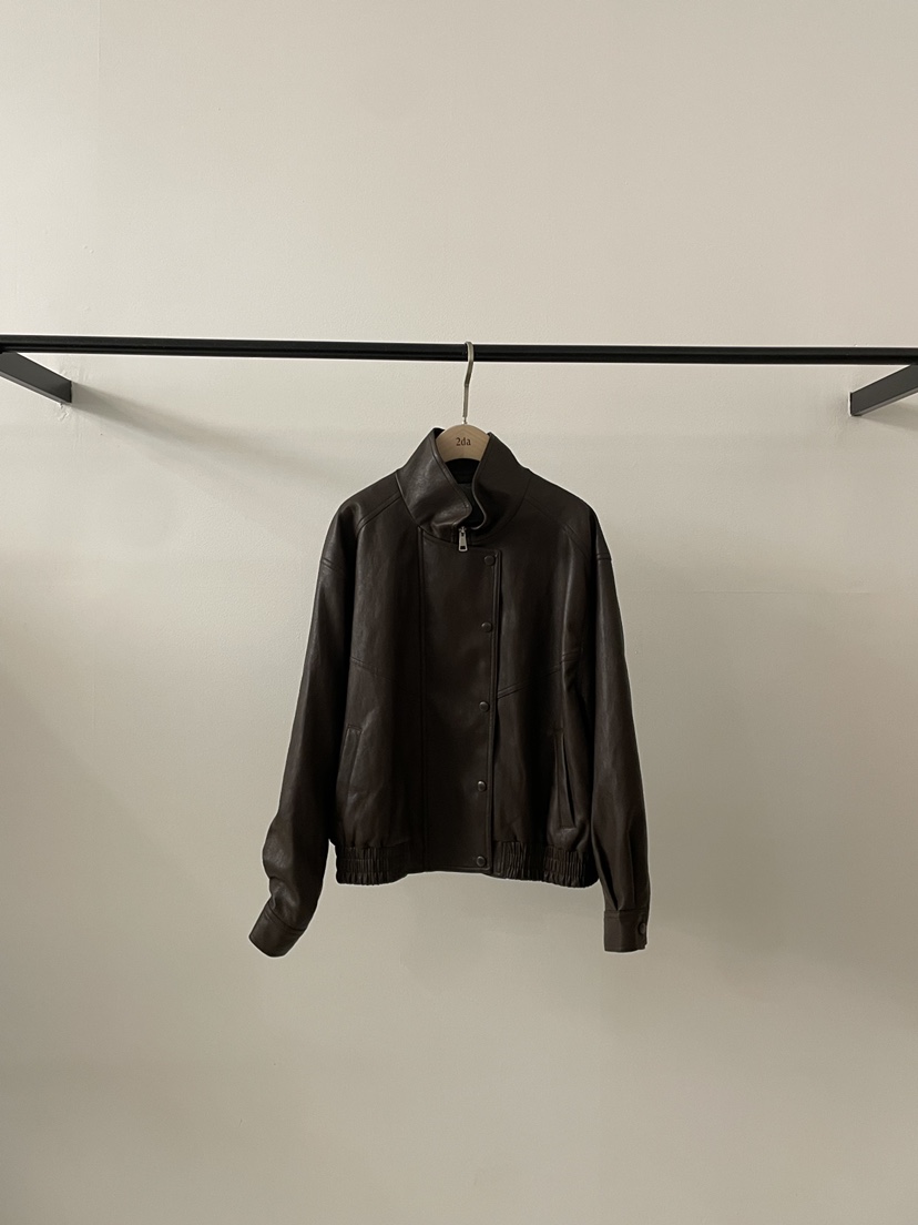 2DA/DARIMI-P韓國代購女士新品推薦熱賣休閑職業人氣皮衣2DA/DARIMI-P皮衣圖色1棕色