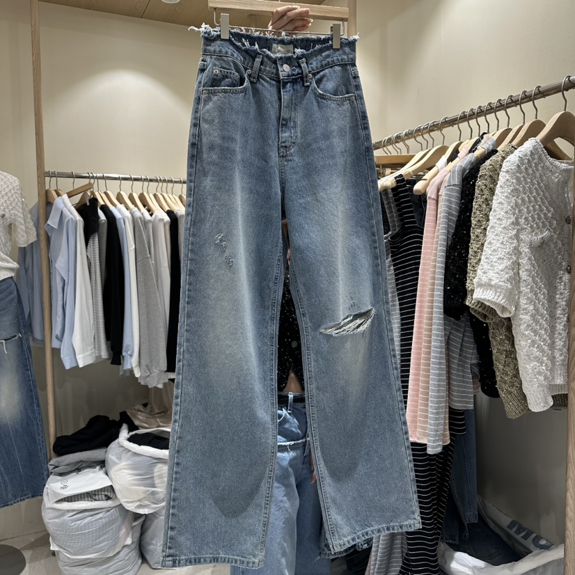 VINTAGE VIBE韓國東大門代購女士新品人氣職業熱賣牛仔褲VINTAGE VIBE牛仔褲圖色1