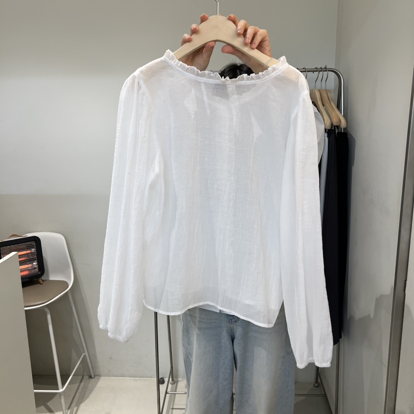 OUTRENE韓國直郵女裝新品推薦26春夏休閑熱賣人氣襯衫蕾絲衫OUTRENE襯衫/蕾絲衫