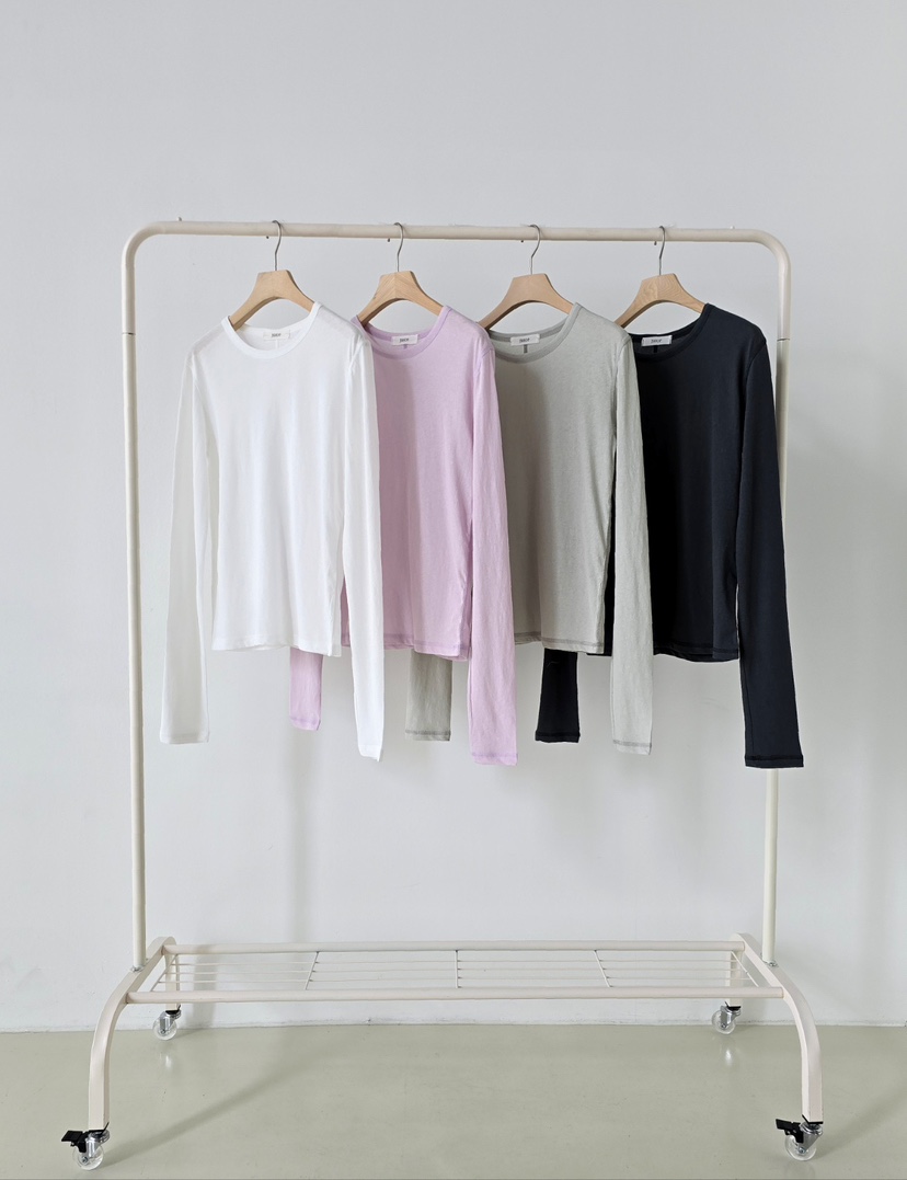 J SHOP韓國直郵實拍女士新品休閑推薦人氣26春夏長袖T恤J_SHOP長袖T恤