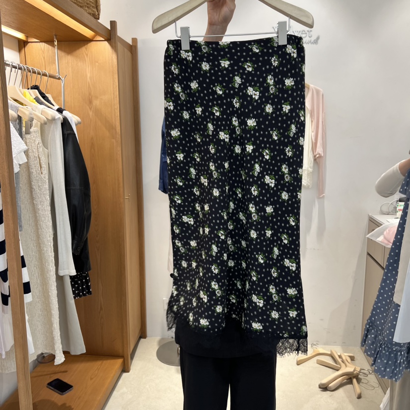 VELVET UNDERGROUND韓國直郵實拍女裝新款熱賣半身裙中短裙蕾絲VELVET UNDERGROUND半身裙/中短裙圖色3