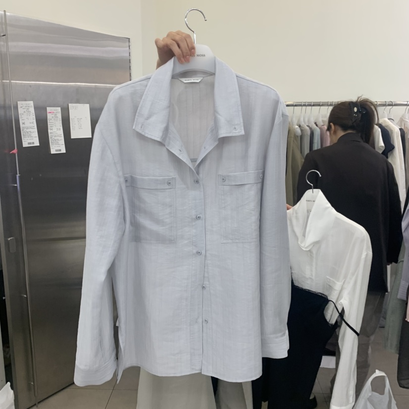 PORTS MOSS韓國直郵實拍女裝新品時尚襯衫蕾絲衫高領圓領PORTS MOSS襯衫/蕾絲衫圖色1