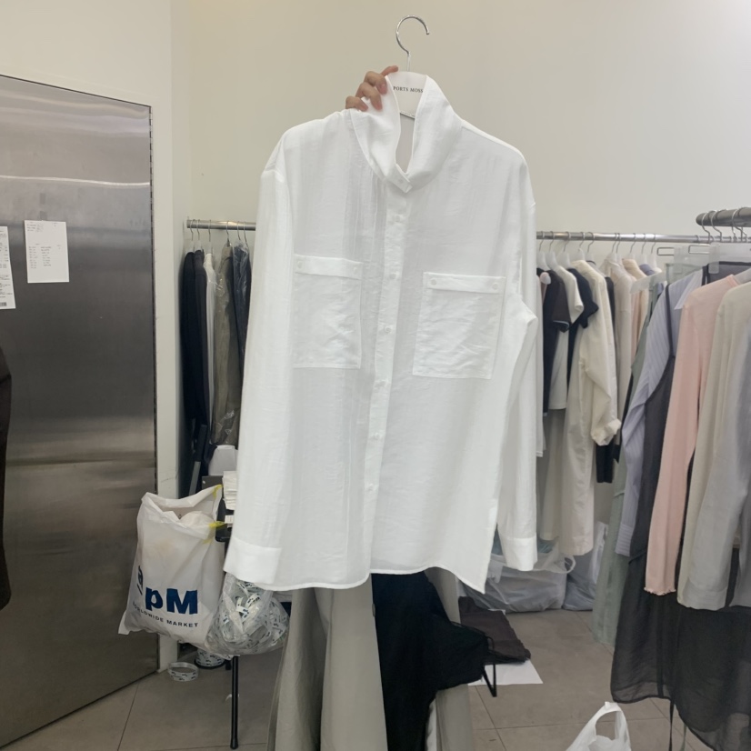 PORTS MOSS韓國直郵實拍女裝新品時尚襯衫蕾絲衫高領圓領PORTS MOSS襯衫/蕾絲衫圖色2