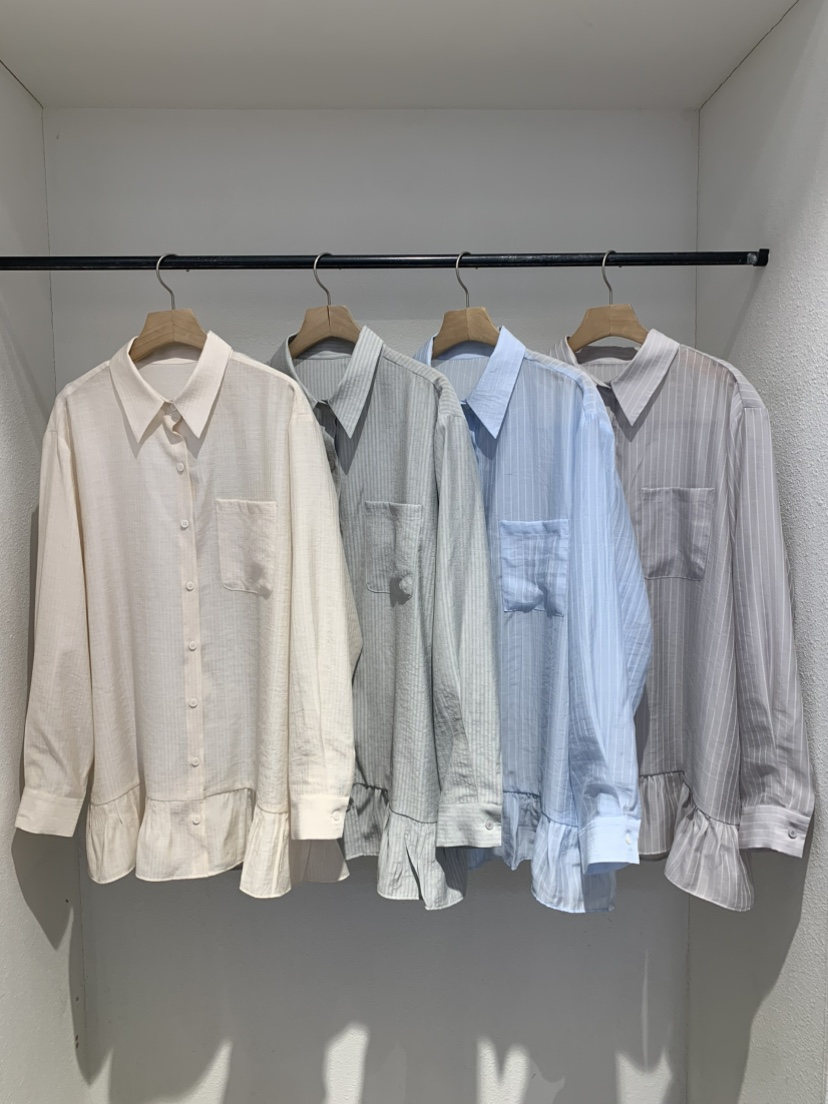 IR BIEN/BIENBIEN韓國直郵實拍女裝新品推薦襯衫蕾絲衫長款IR BIEN/BIENBIEN襯衫/蕾絲衫