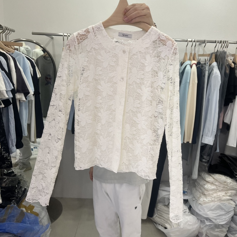 LELEN韓國東大門代購女裝新款休閑職業推薦人氣26春夏長袖T恤LELEN長袖T恤圖色1