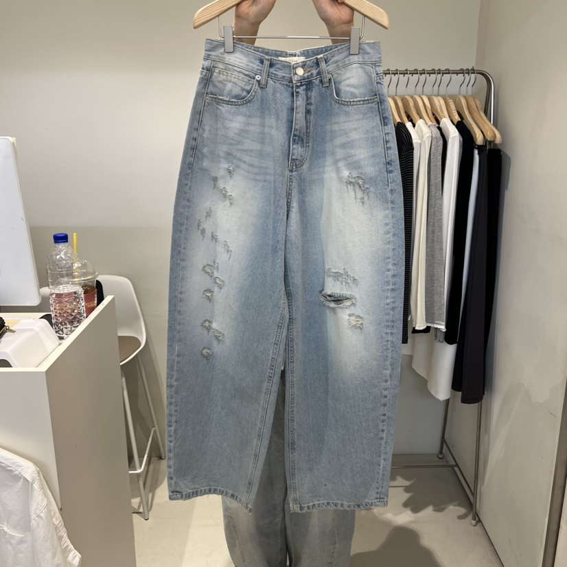 OUTRENE韓國東大門直郵女裝新品職業時尚26春夏推薦牛仔褲OUTRENE牛仔褲圖色1