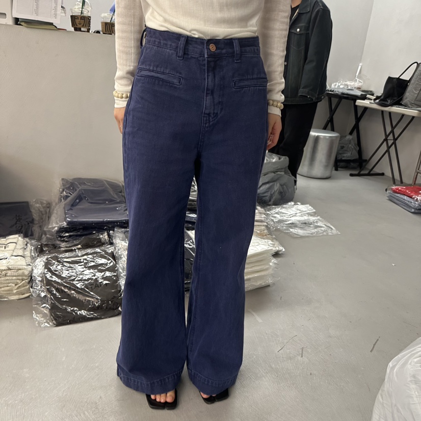 DOUBLE STANDARD/LE SMOKING/MAISONSTAFF韓國東大門代購女裝新品時尚牛仔褲MAISONSTAFF牛仔褲圖色1