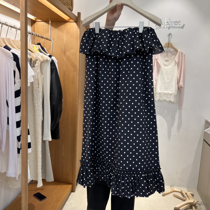 VELVET UNDERGROUND韓國直郵實拍女士新品休閑推薦人氣長裙VELVET UNDERGROUND長裙