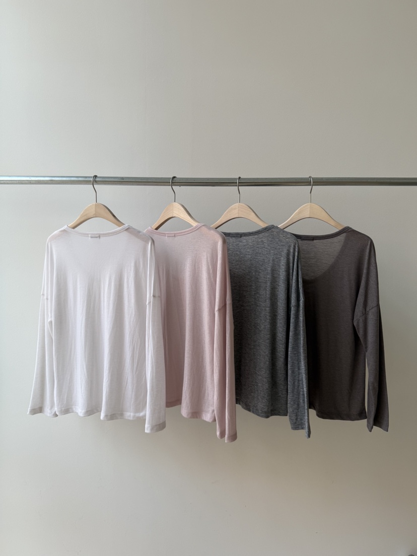 TAFFETA/MURET韓國東大門直郵女士新品26春夏休閑長袖T恤TAFFETA/MURET長袖T恤