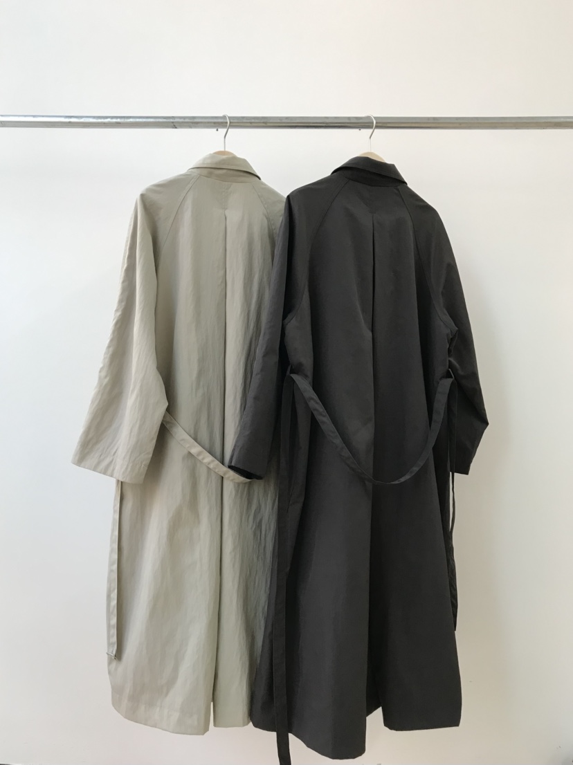 TAFFETA/MURET韓國直郵實拍女裝新款休閑長款風衣含腰帶TAFFETA/MURET長款風衣