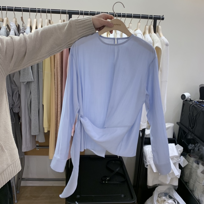 SPAGHETTI韓國直郵女裝新款推薦休閑職業人氣熱賣襯衫蕾絲衫spaghetti襯衫/蕾絲衫圖色2