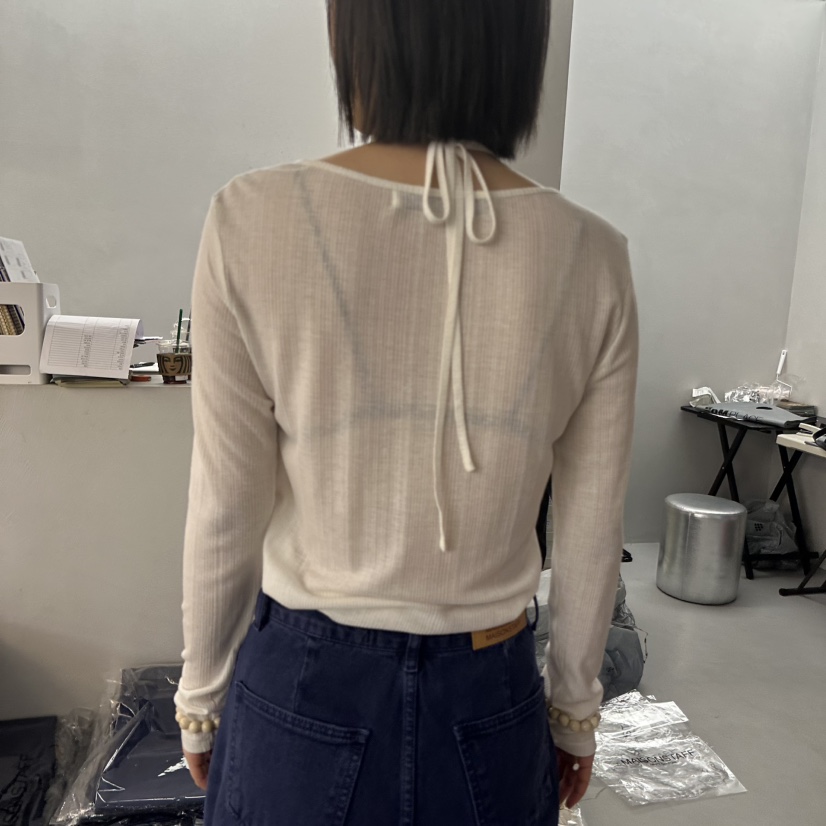 DOUBLE STANDARD/LE SMOKING/MAISONSTAFF韓國東大門直郵女裝新款推薦長袖T恤假兩件MAISONSTAFF長袖T恤