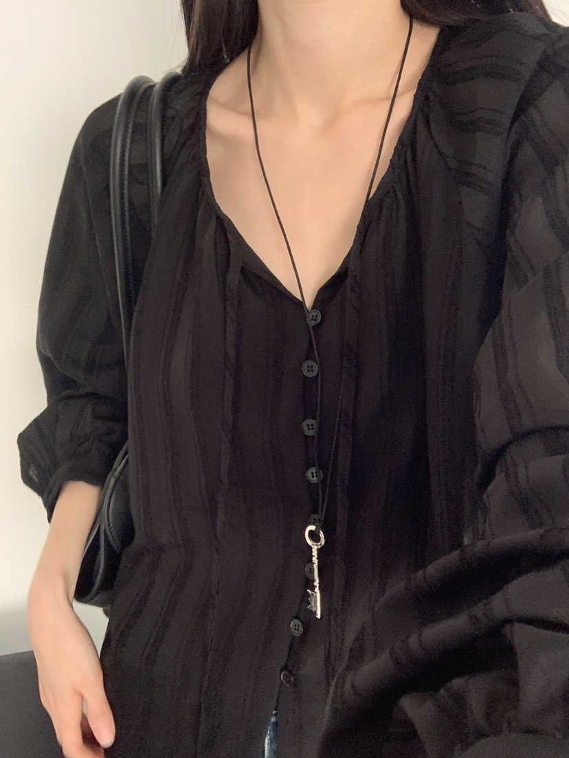 TRUE韓國代購女士新品時尚26春夏熱賣推薦休閑襯衫蕾絲衫TRUE襯衫/蕾絲衫