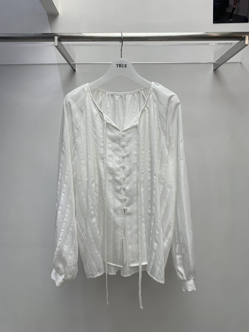 TRUE韓國代購女士新品時尚26春夏熱賣推薦休閑襯衫蕾絲衫TRUE襯衫/蕾絲衫圖色1