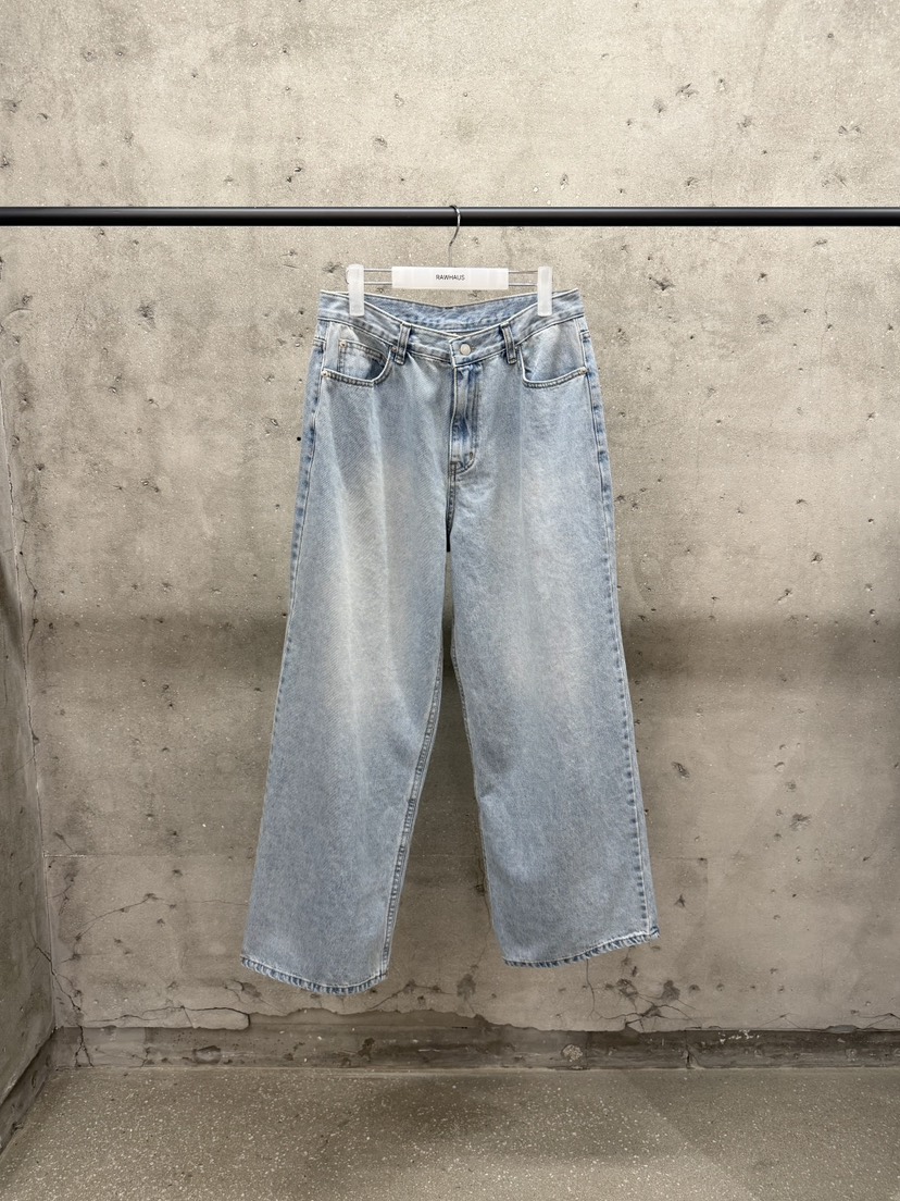 EST韓國直郵女士新款時尚熱賣職業推薦26春夏牛仔褲寬松牛仔EST/RAWHAUS牛仔褲圖色1