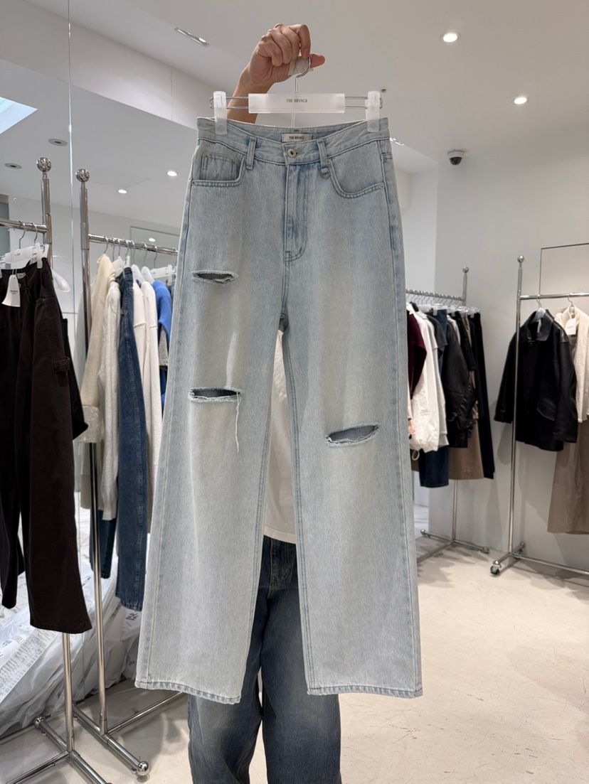 THE BRUNCH韓國直郵實拍女裝新款人氣職業休閑熱賣牛仔褲THE BRUNCH牛仔褲圖色1