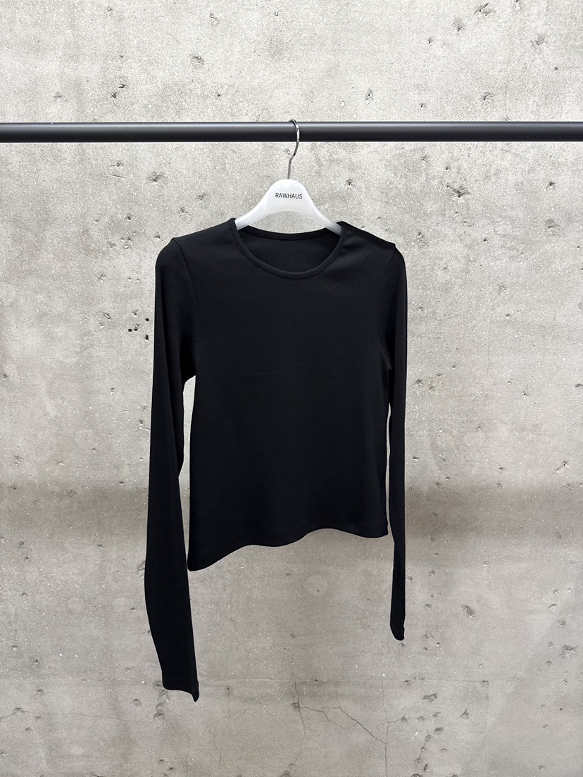 EST韓國東大門直郵女士新品推薦職業休閑26春夏長袖T恤羅紋EST/RAWHAUS長袖T恤圖色3