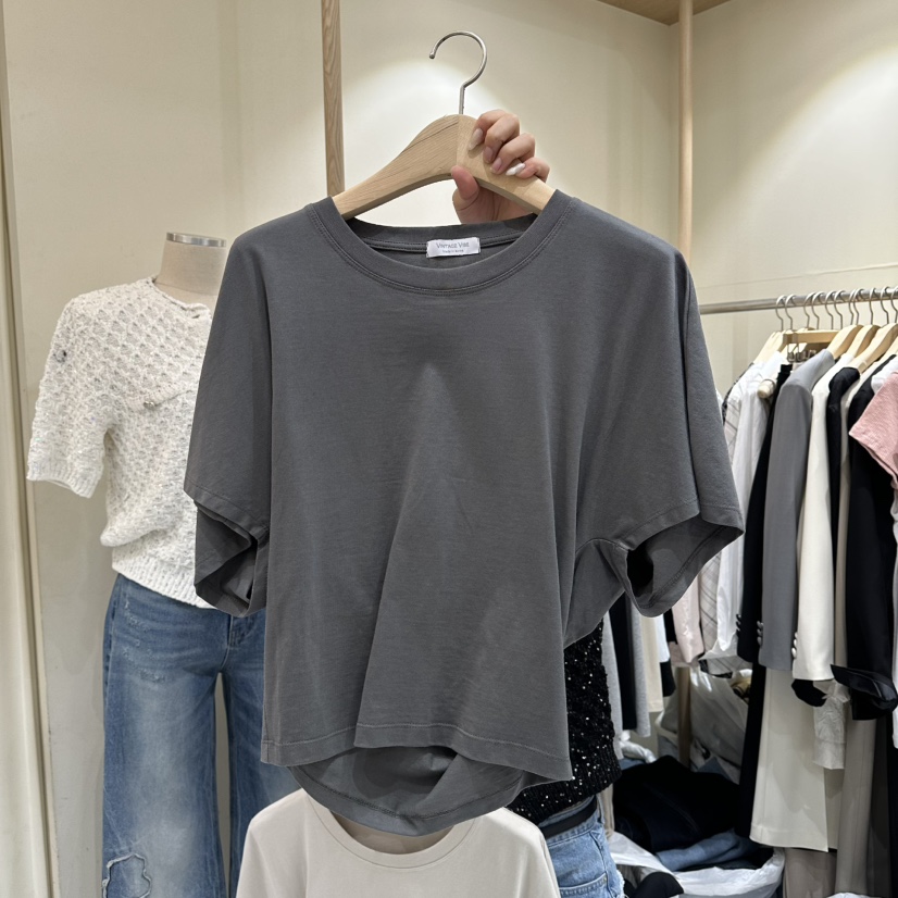 VINTAGE VIBE韓國東大門直郵女裝新款推薦休閑人氣職業T恤VINTAGE VIBET恤圖色2