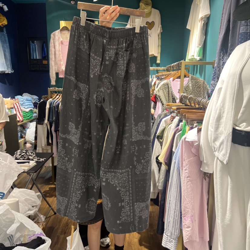 MERCI LINDA韓國直郵女裝新品26春夏熱賣休閑休閑褲亞麻MERCI LINDA休閑褲