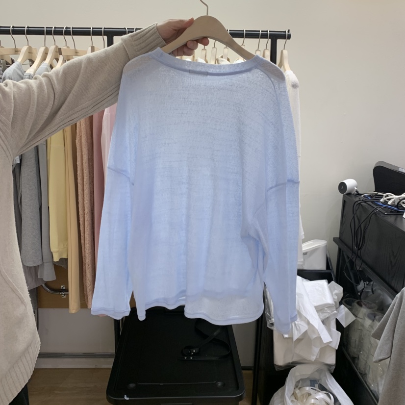 SPAGHETTI韓國代購女裝新品休閑職業熱賣時尚長袖T恤羅紋spaghetti長袖T恤