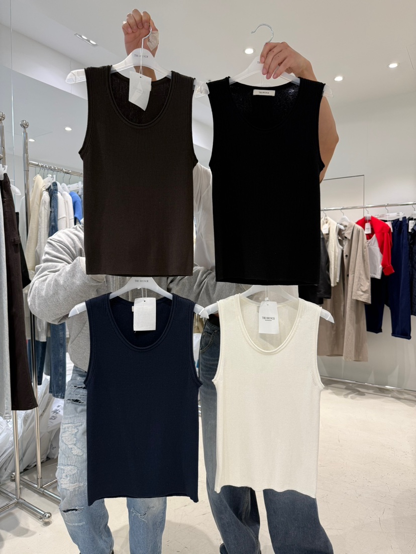 THE BRUNCH韓國直郵實拍女士新款推薦職業時尚吊帶背心羅紋THE BRUNCH吊帶/背心