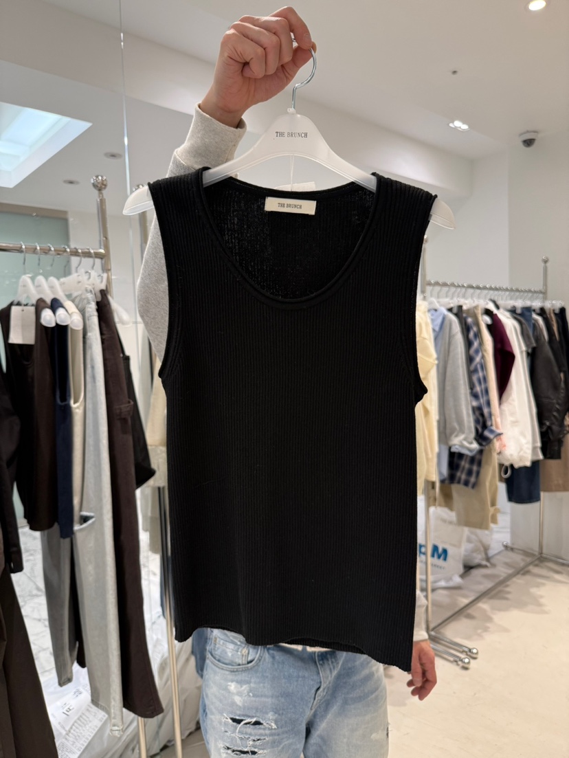THE BRUNCH韓國直郵實拍女士新款推薦職業時尚吊帶背心羅紋THE BRUNCH吊帶/背心圖色3