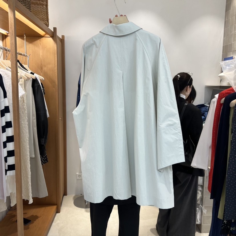 VELVET UNDERGROUND韓國代購女士新品26春夏人氣長款風衣VELVET UNDERGROUND長款風衣