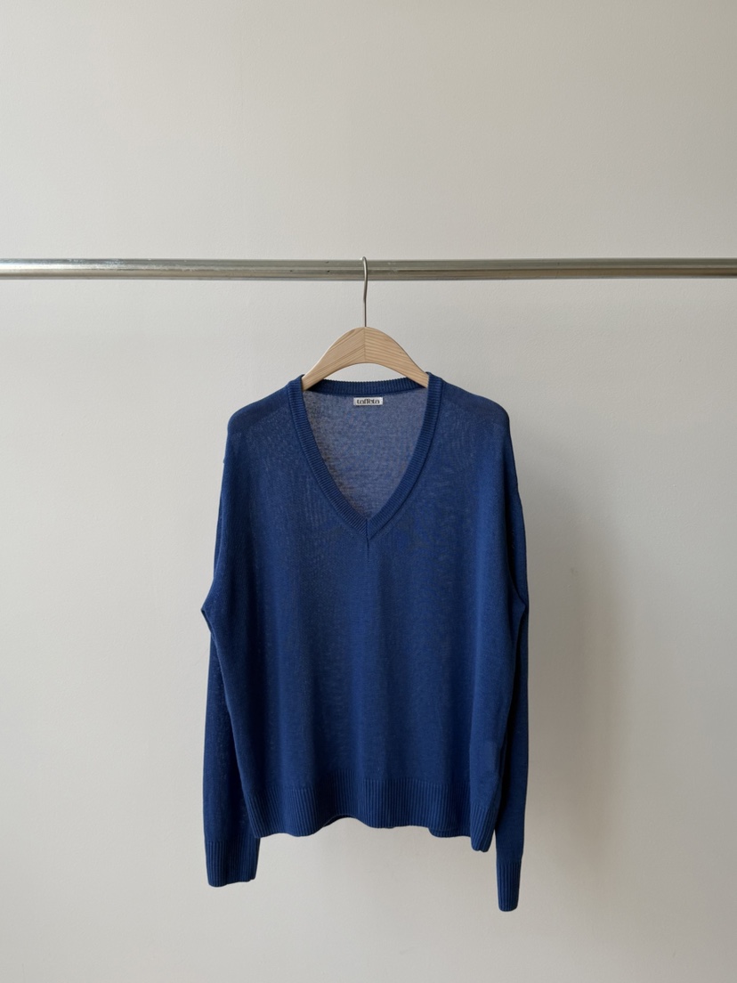 TAFFETA/MURET韓國東大門代購女士新品休閑針織衫V領亞麻TAFFETA/MURET針織衫圖色5