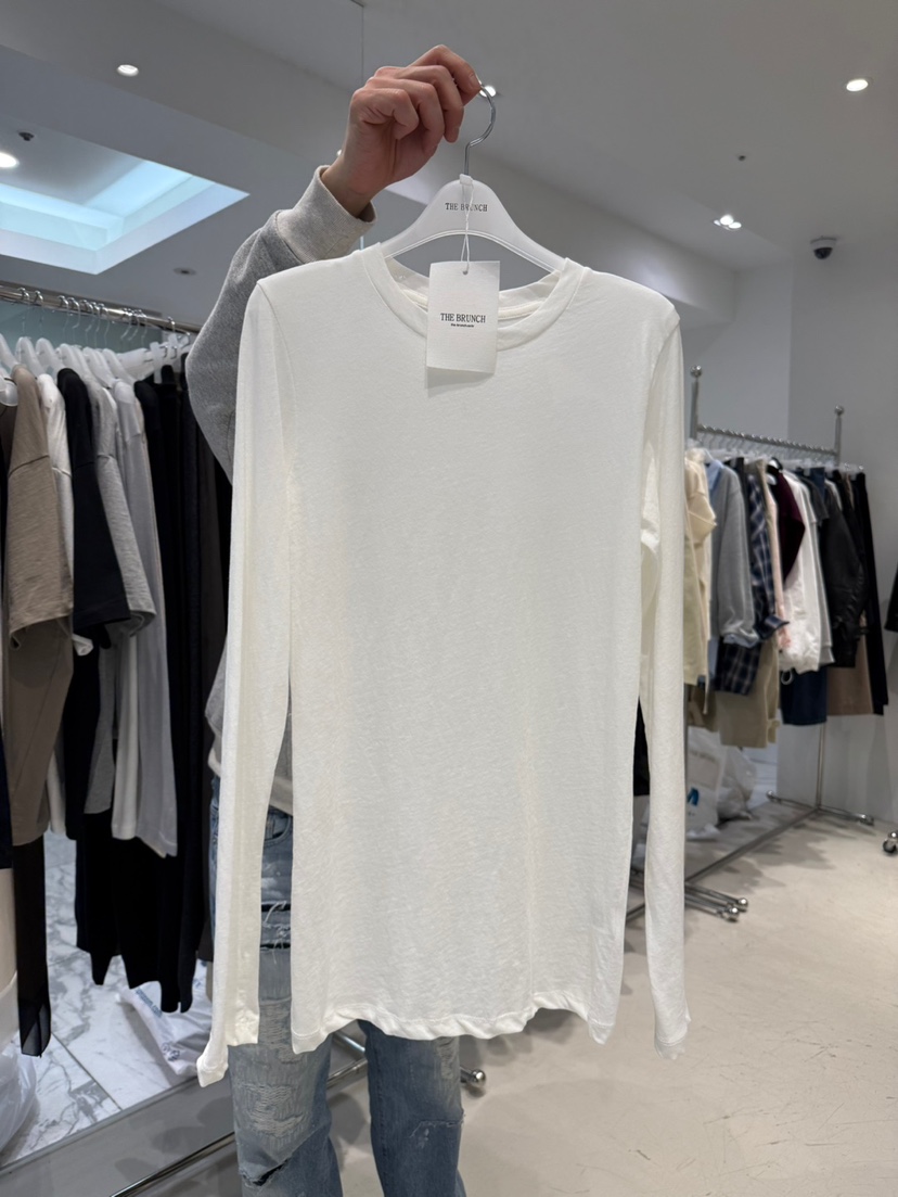 THE BRUNCH韓國直郵實拍女士新品時尚人氣職業26春夏長袖T恤THE BRUNCH長袖T恤圖色1