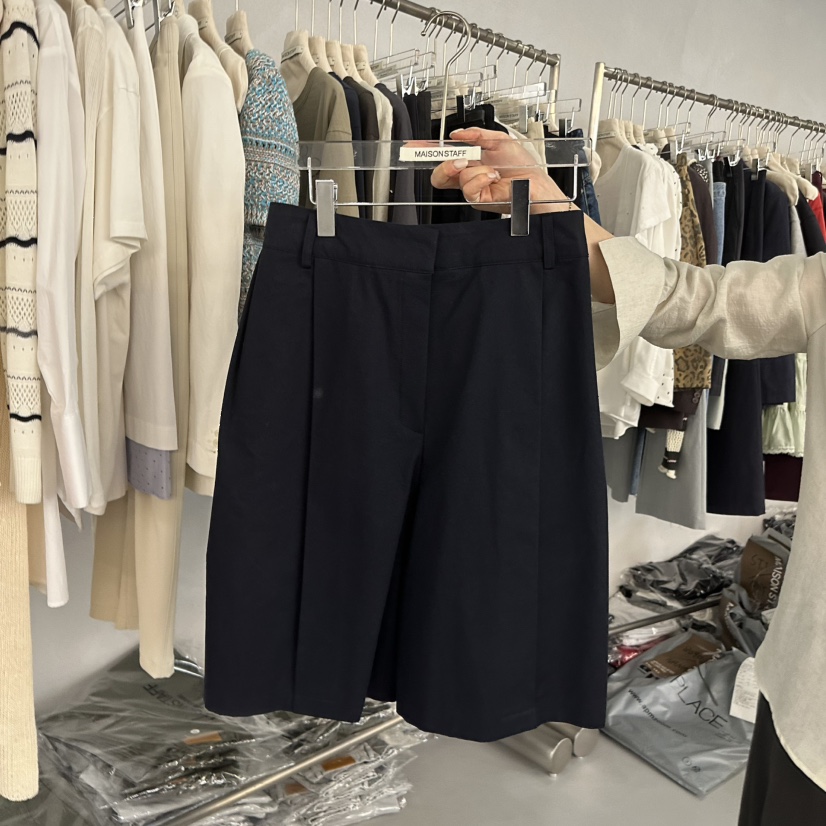 DOUBLE STANDARD/LE SMOKING/MAISONSTAFF韓國直郵實拍女裝新品職業短褲不含腰帶MAISONSTAFF短褲圖色2