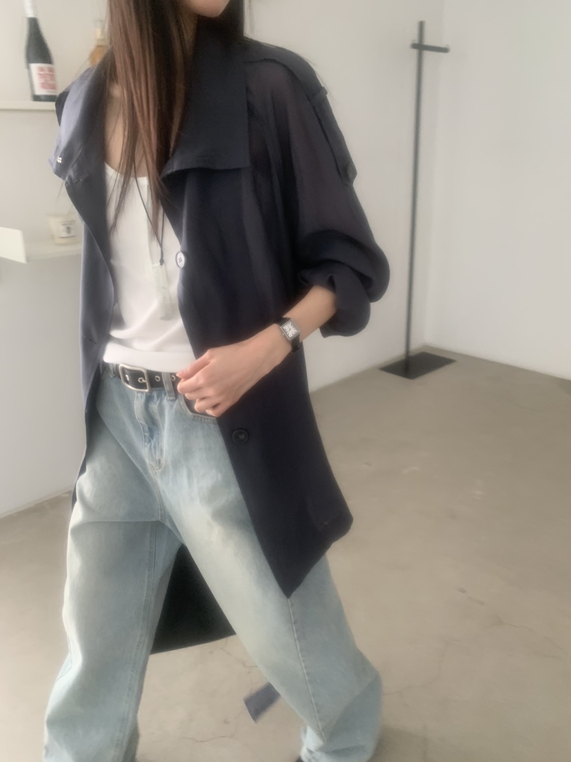 TRUE韓國直郵實拍女裝新款熱賣26春夏休閑人氣夾克含腰帶TRUE夾克