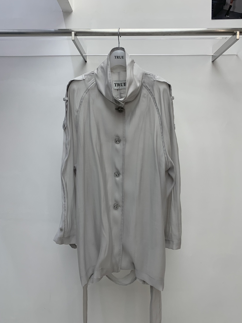 TRUE韓國直郵實拍女裝新款熱賣26春夏休閑人氣夾克含腰帶TRUE夾克圖色1