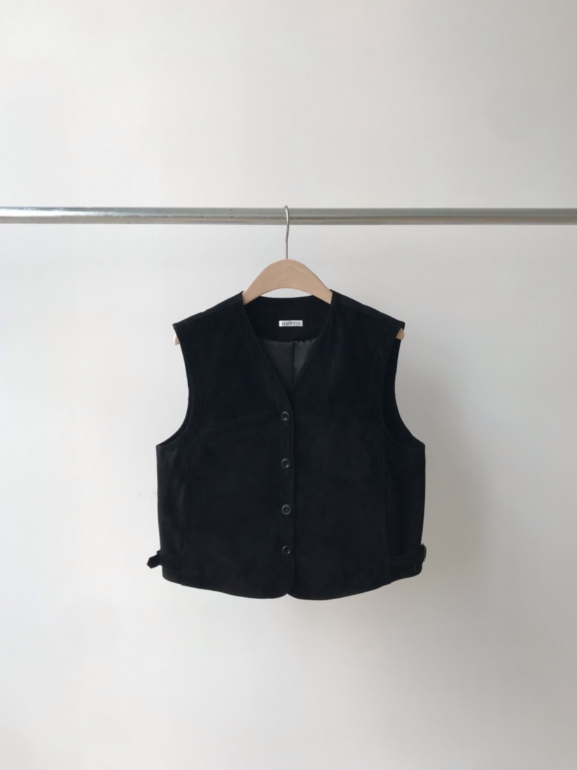 TAFFETA/MURET韓國東大門代購女裝新品推薦熱賣馬甲麂皮TAFFETA/MURET馬甲圖色3