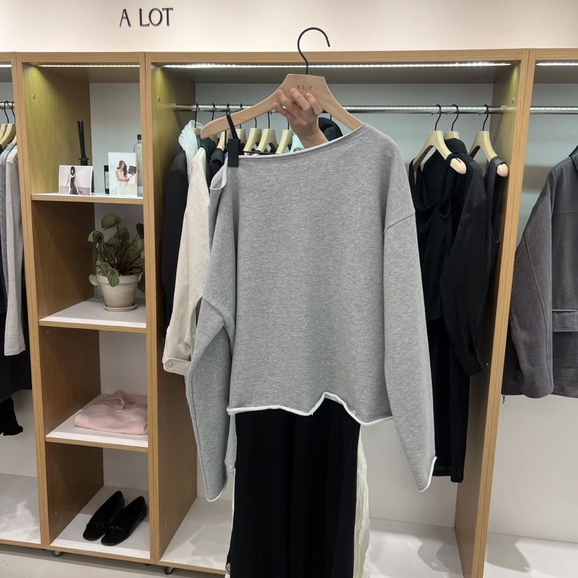 ALOT韓國直郵女裝新款時尚熱賣職業推薦26春夏休閑人氣衛衣A LOT衛衣圖色1