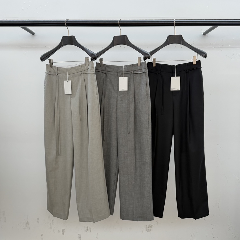 ID韓國代購女裝新款休閑時尚職業人氣推薦休閑褲含腰繩腰帶ID休閑褲