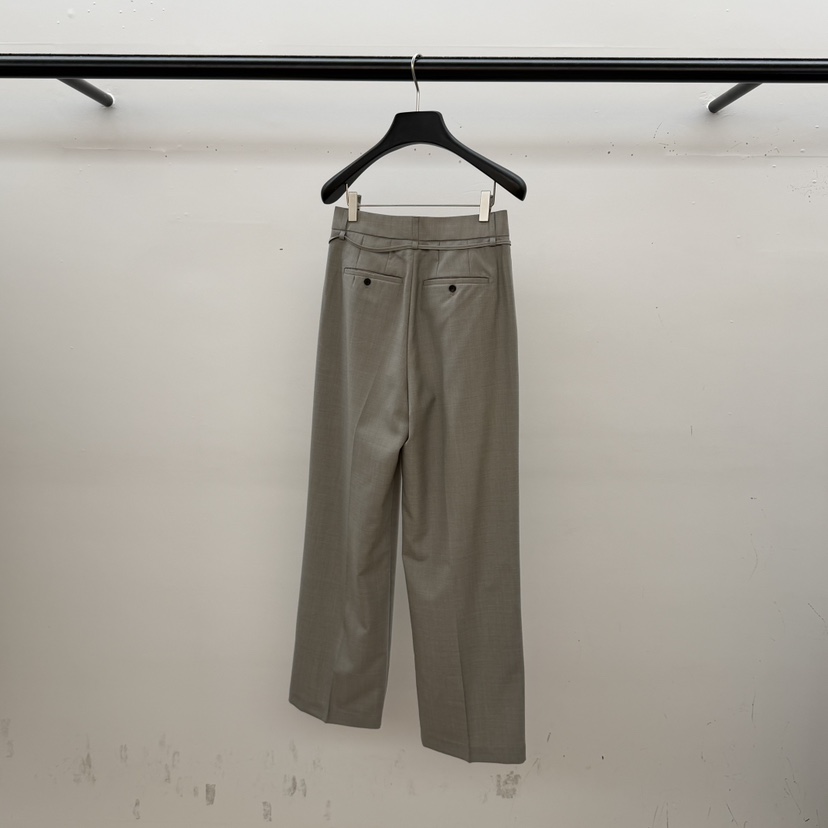 ID韓國代購女裝新款休閑時尚職業人氣推薦休閑褲含腰繩腰帶ID休閑褲