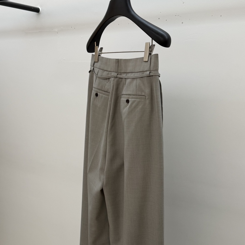 ID韓國代購女裝新款休閑時尚職業人氣推薦休閑褲含腰繩腰帶ID休閑褲