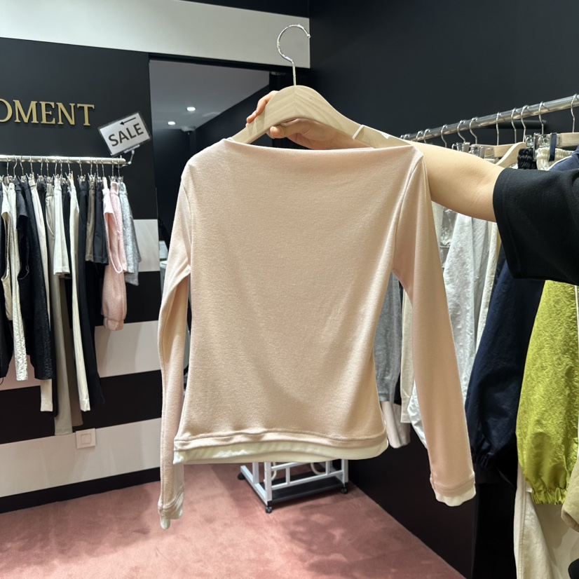 DAILY MOMENT韓國東大門直郵女裝新品26春夏熱賣長袖T恤DAILY MOMENT長袖T恤