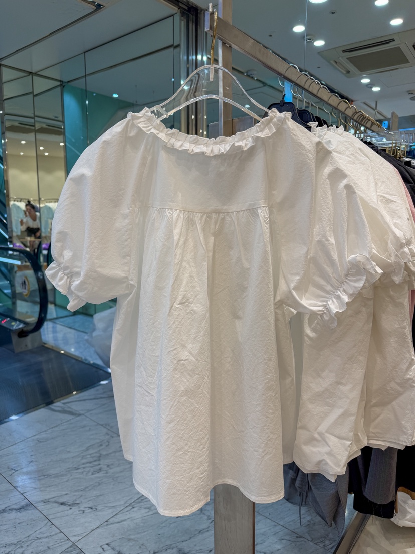 81 MARKET-L韓國直郵女士新款26春夏時尚人氣襯衫蕾絲衫81 MARKET-L襯衫/蕾絲衫