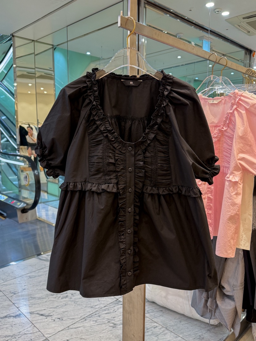 81 MARKET-L韓國直郵女士新款26春夏時尚人氣襯衫蕾絲衫81 MARKET-L襯衫/蕾絲衫圖色3