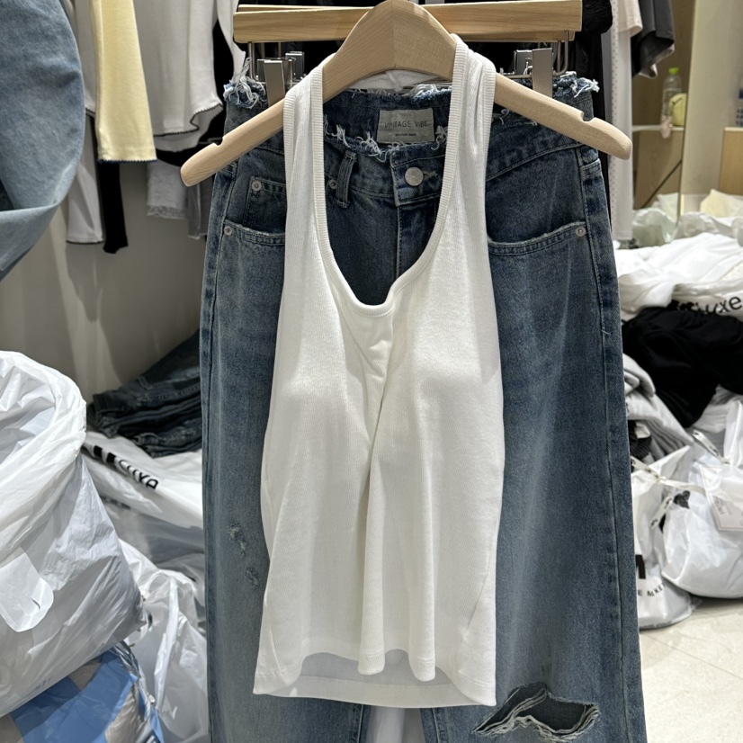 VINTAGE VIBE韓國東大門直郵女士新品26春夏熱賣吊帶背心VINTAGE VIBE吊帶/背心圖色1