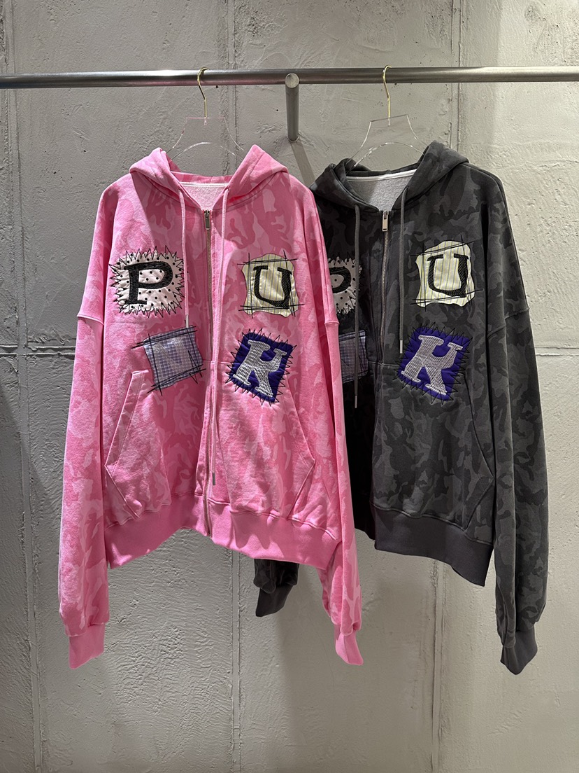 UNICO-p韓國東大門直郵女士新品職業休閑夾克連帽衫迷彩UNICO夾克