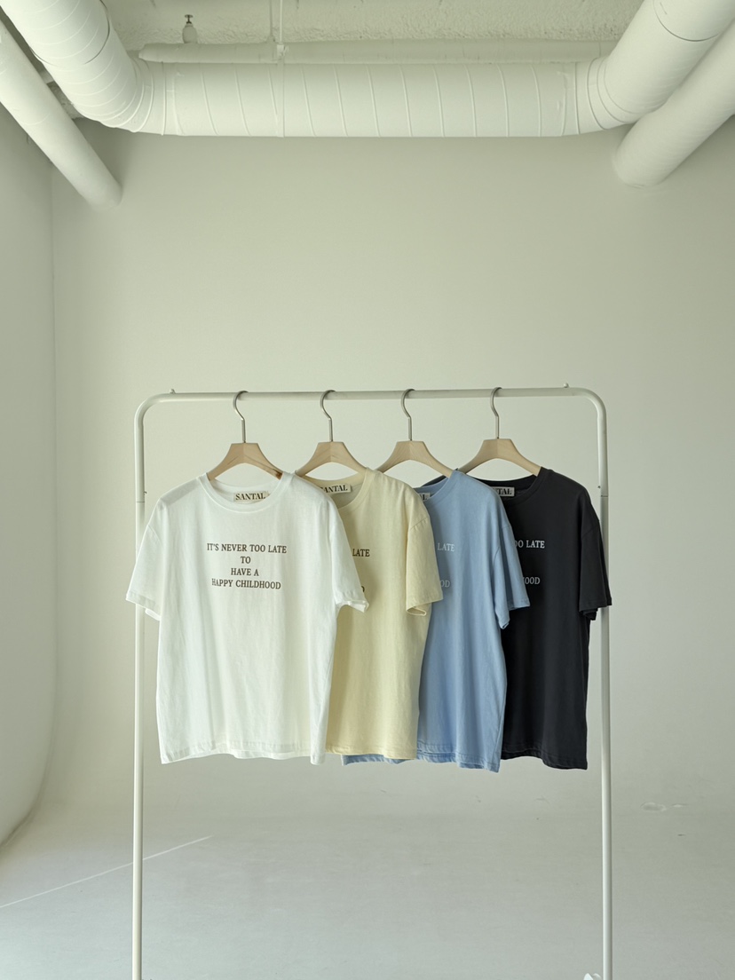 SANTAL韓國直郵女士新款26春夏熱賣人氣推薦職業休閑時尚T恤SANTALT恤