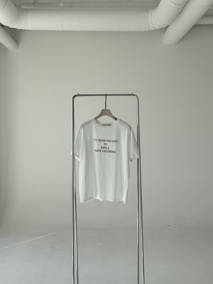 SANTAL韓國直郵女士新款26春夏熱賣人氣推薦職業休閑時尚T恤SANTALT恤圖色2