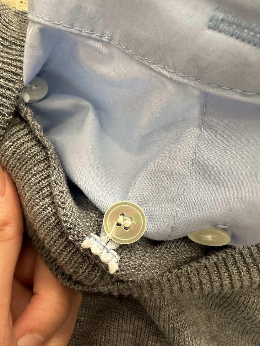 BPLAN韓國直郵女士新品職業時尚推薦休閑針織衫假兩件亞麻BPLAN針織衫