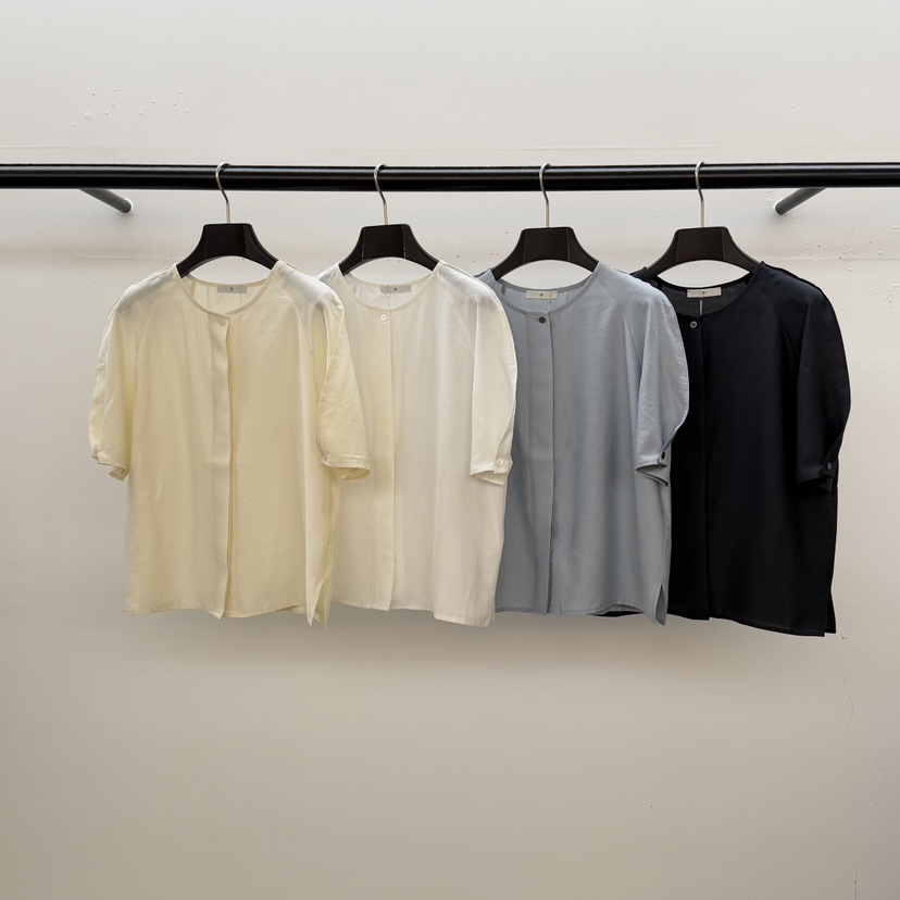 ID韓國東大門代購女裝新品職業26春夏休閑推薦襯衫蕾絲衫ID襯衫/蕾絲衫