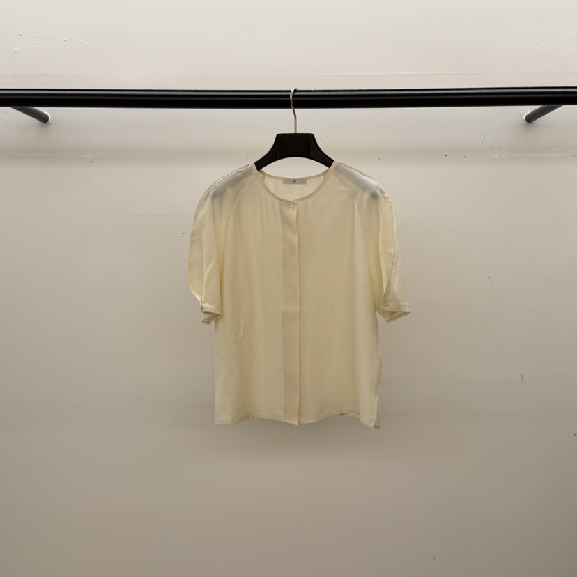 ID韓國東大門代購女裝新品職業26春夏休閑推薦襯衫蕾絲衫ID襯衫/蕾絲衫圖色1