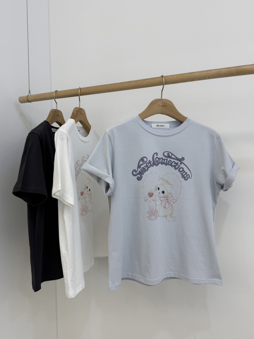 BY CHAPTER韓國直郵實拍女裝新品熱賣26春夏人氣時尚T恤BY ChapterT恤