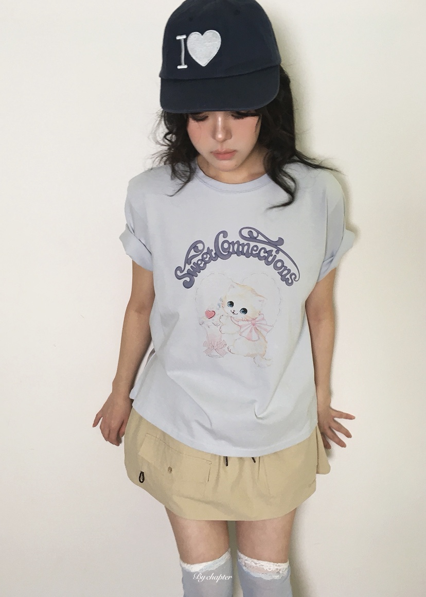 BY CHAPTER韓國直郵實拍女裝新品熱賣26春夏人氣時尚T恤BY ChapterT恤圖色3